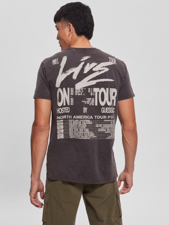 Riot Tour тениска Guess Jet Black Multi