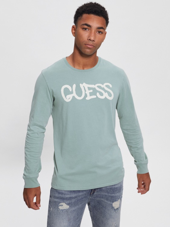 тениска за момиче с балон Guess Sheri Blue Multi