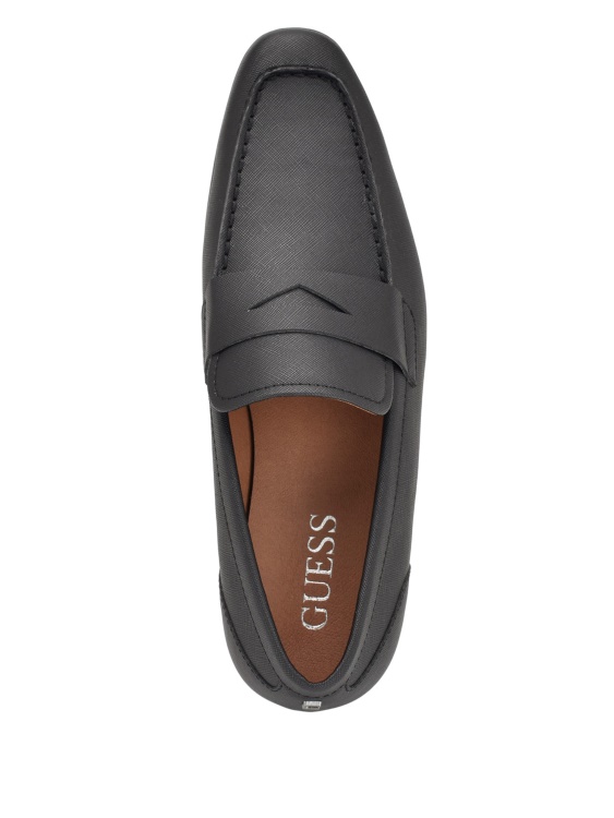 мокасини с рокля Kullen Guess черна кожа
