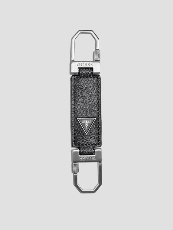 черен Vezzola интелигентен двоен ключодържател Guess
