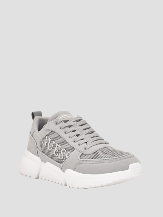 тъмносини маратонки с лого 400 Guess Salter