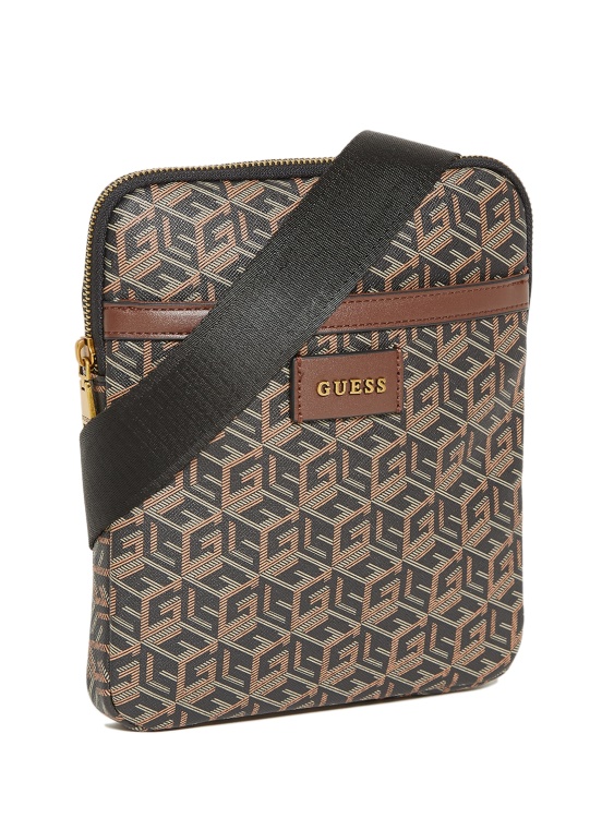 Guess Ederlo плоско кръстосано черно