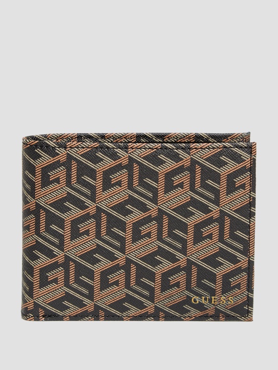 Ederlo портфейл за банкноти с джоб за монети черен Guess