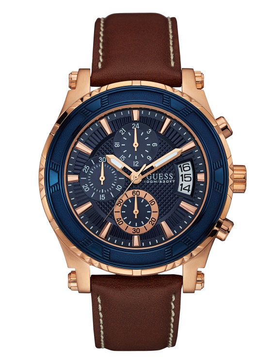 без цвят кафяв и всеки спортен часовник в розово злато Guess