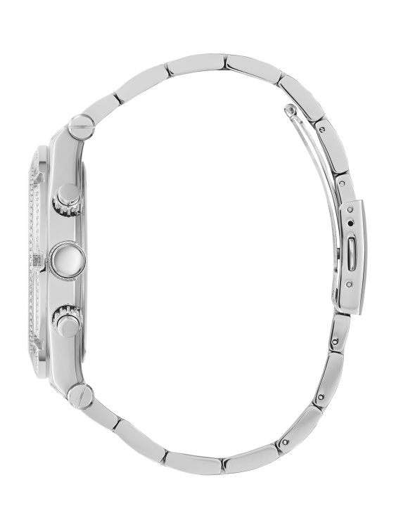 Silver Guess мултифункционален часовник с открит циферблат в сребрист цвят