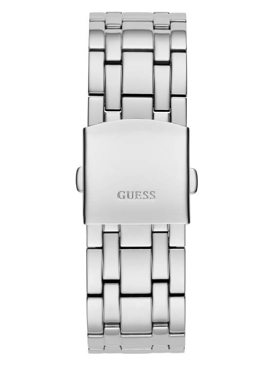 Silver Guess мултифункционален часовник с открит циферблат в сребрист цвят