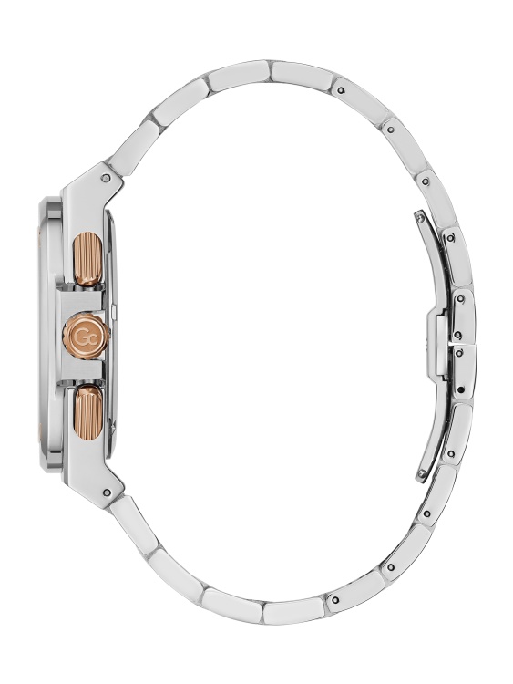 многофункционален часовник с хронограф в сребрист тон и черен цвят