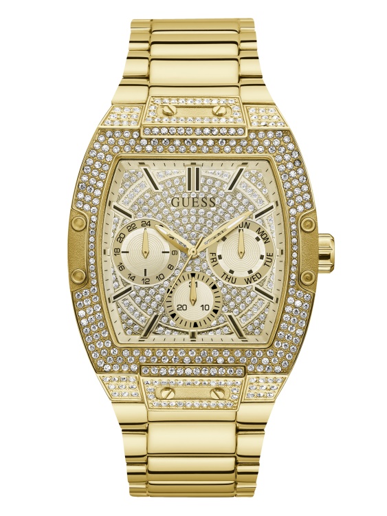 многофункционален многофункционален часовник в златист цвят Guess