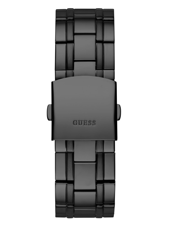 черен черен многофункционален часовник Guess