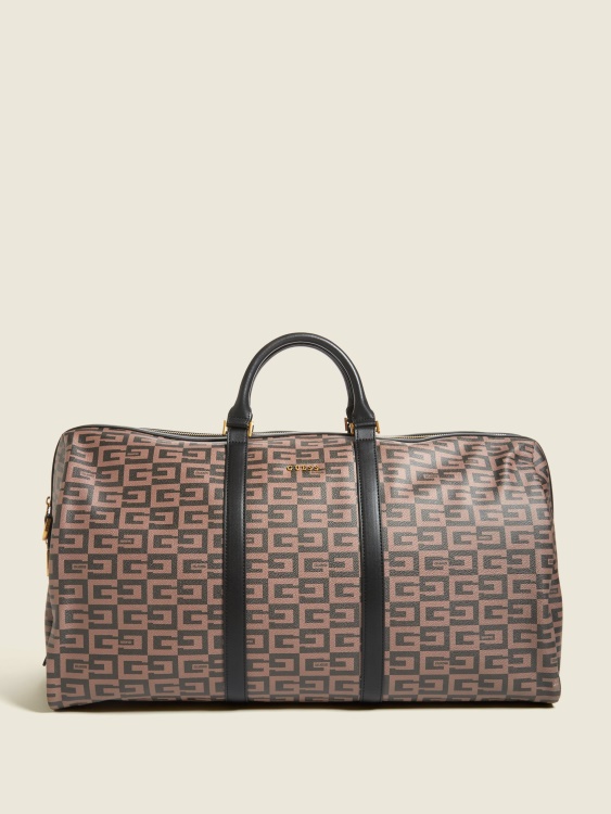 Guess Escape уикенд чанта кафява