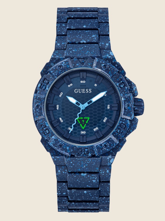 тъмносин аналогов часовник син Guess