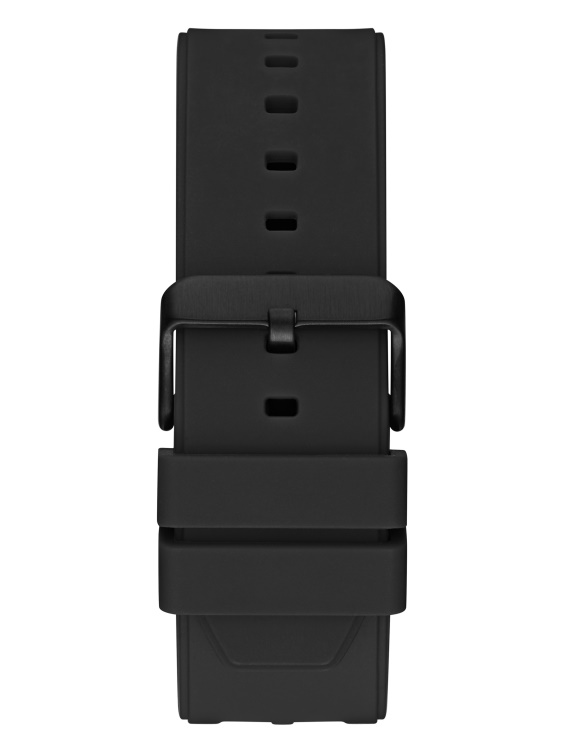 черен многофункционален часовник с открит циферблат Guess Multi