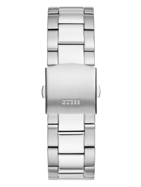 черен и сребрист тон многофункционален часовник Guess Multi