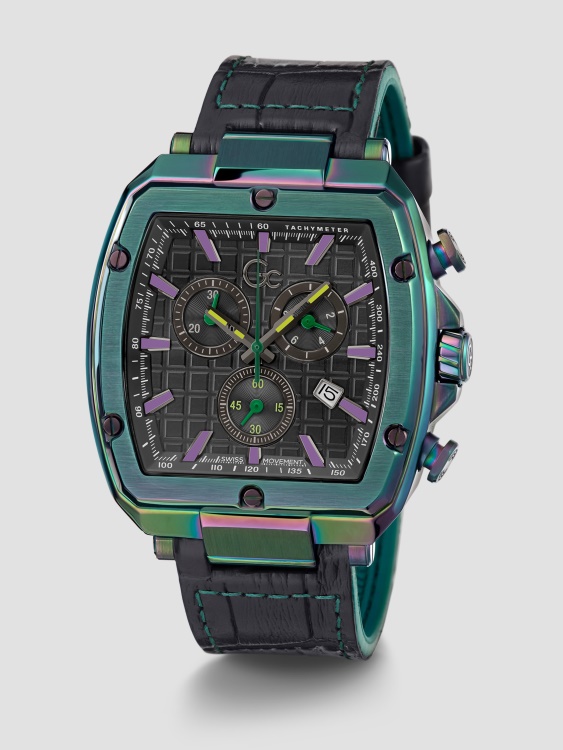 Guess Multi Gc черен всеки хроно мултифункционален часовник