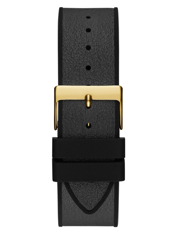 златист и черен многофункционален часовник Black Guess