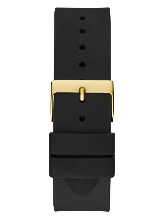 черен и златист аналогов часовник Black Guess