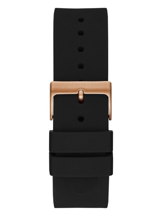 черен и розово златен многофункционален часовник Black1 Guess