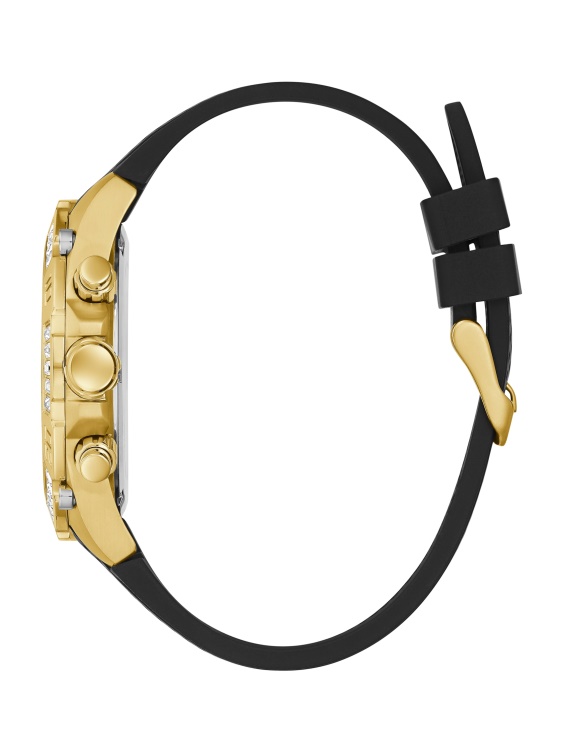 много златни и черни тахиметър часовник Guess
