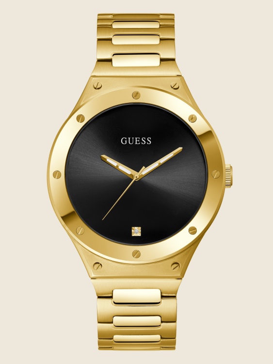аналогов часовник Guess много златен и черен