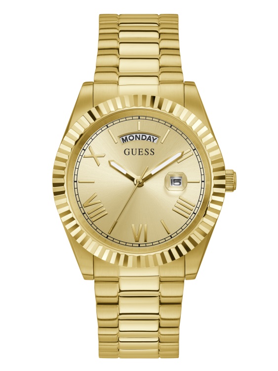 златист аналогов часовник Guess Multi