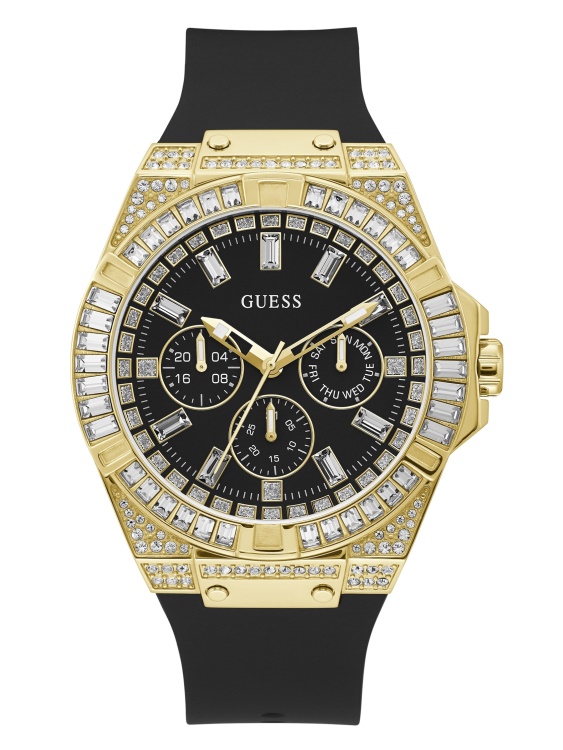 Multi Guess голям многофункционален часовник в златист тон