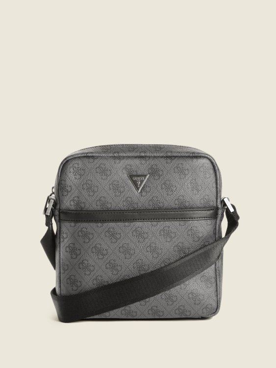 Guess Black Vezzola Smart Top Zip Square Crossbody