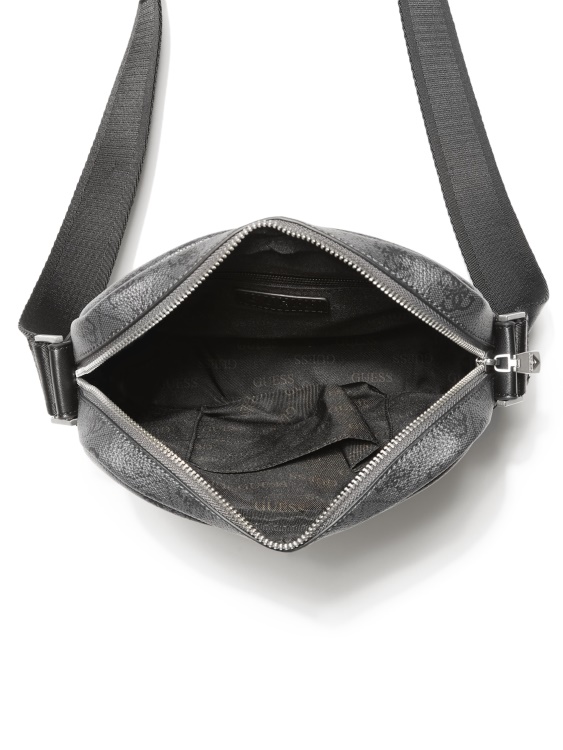 Guess Black Vezzola Smart Top Zip Square Crossbody