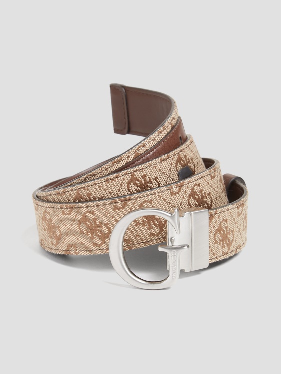 бамбук Quattro G реверсивен колан Guess