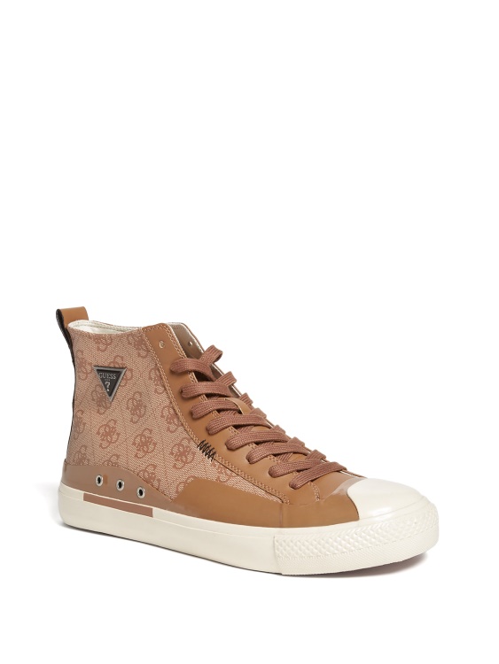 маратонки с високо лого Aviano Guess Brown Multi
