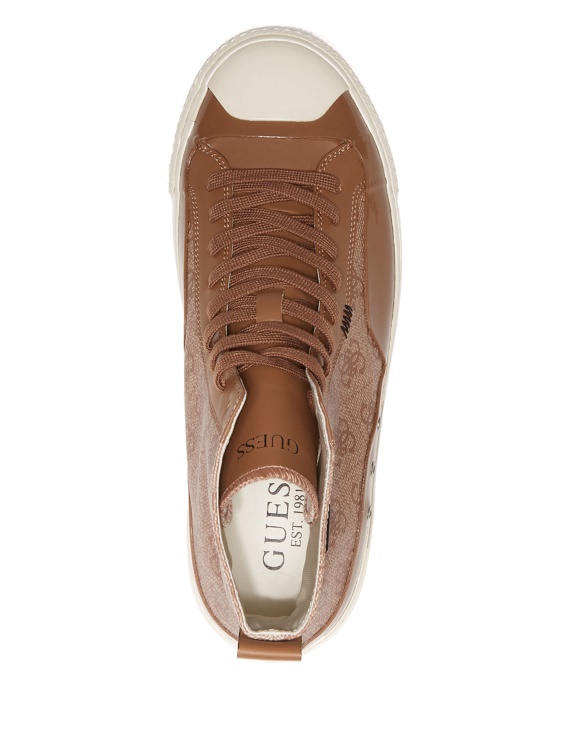 маратонки с високо лого Aviano Guess Brown Multi