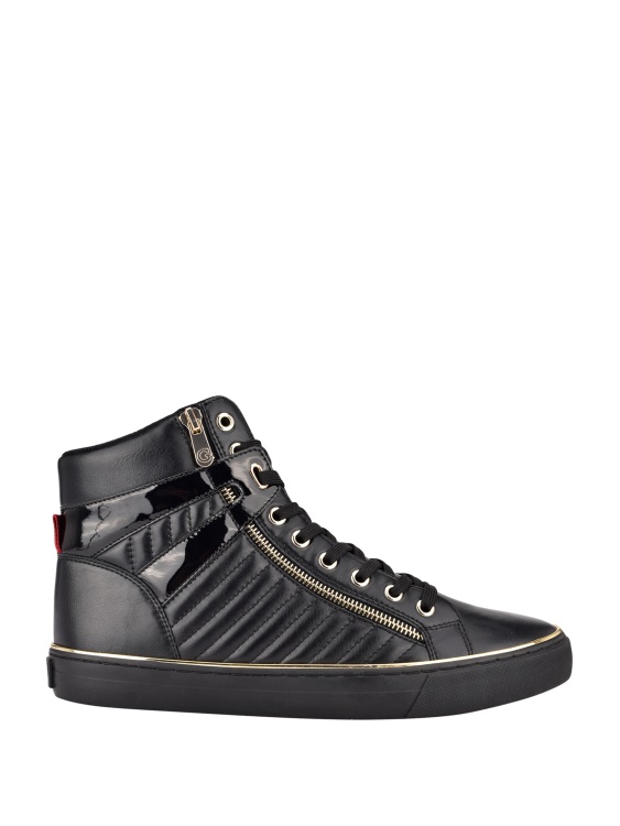 черни високи маратонки Guess Million