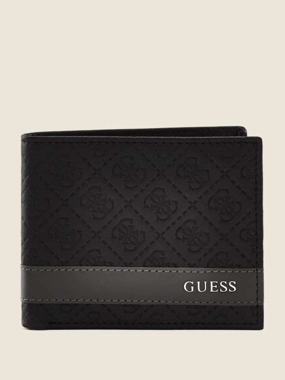 Guess Mesa двойна банкнота черно/сиво