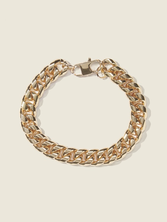 Gold Guess златиста гривна с кубински връзки