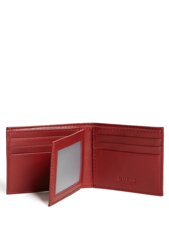 контрастен шев Slimfold портфейл Guess черно