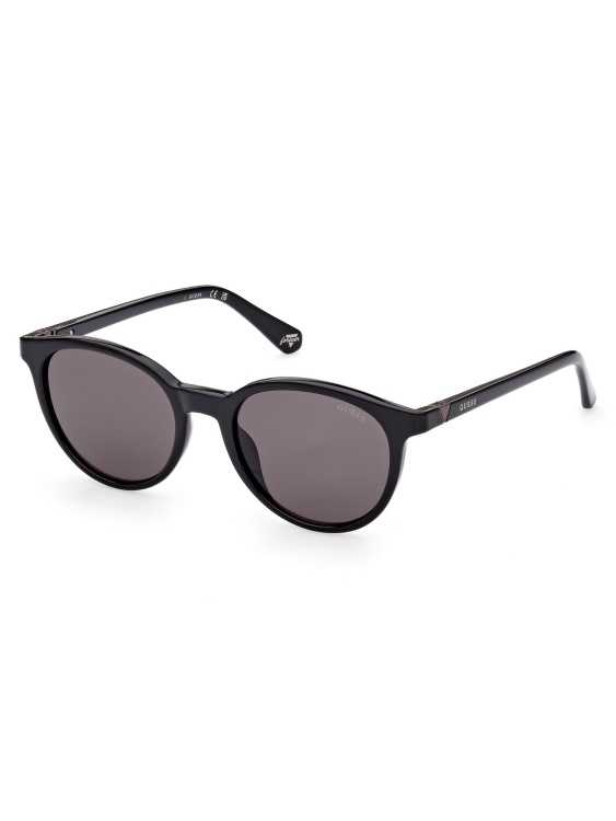 кръгли пластмасови слънчеви очила Black Guess