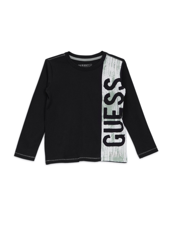 тениска с дълга ръка Guess Eco Logo (2-7) елегантен син