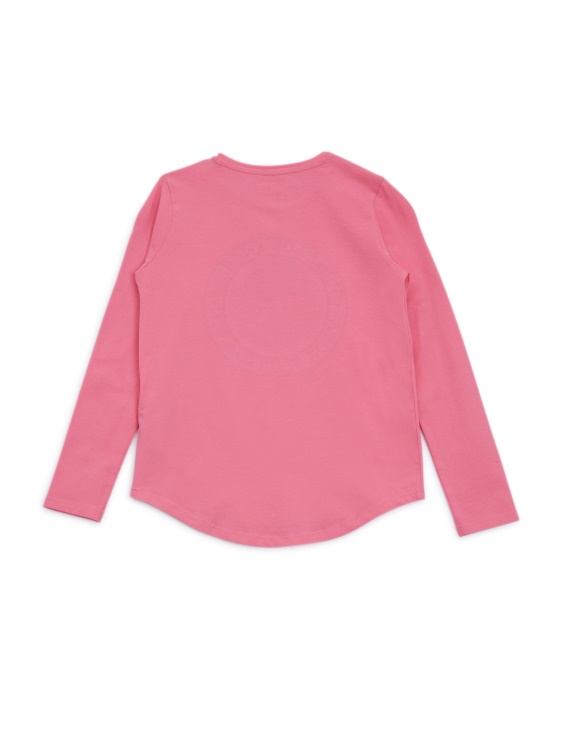 Тениска с дълга ръка с обърнати пайети (7-16) Guess Nebula Pink