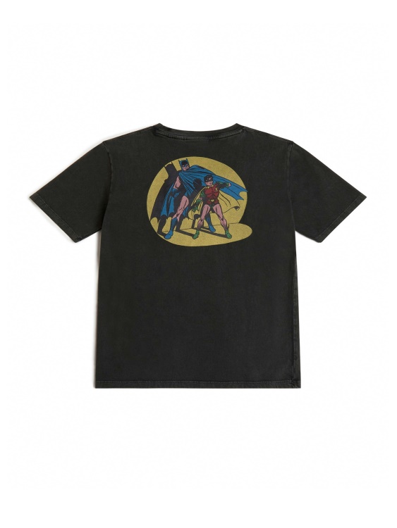 Guess Originals X тениска на Батман (деца 4-14) тъмночерна