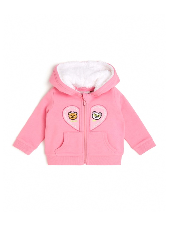 суичър с цип с лого на мъглявина Guess Heart (3m-7)