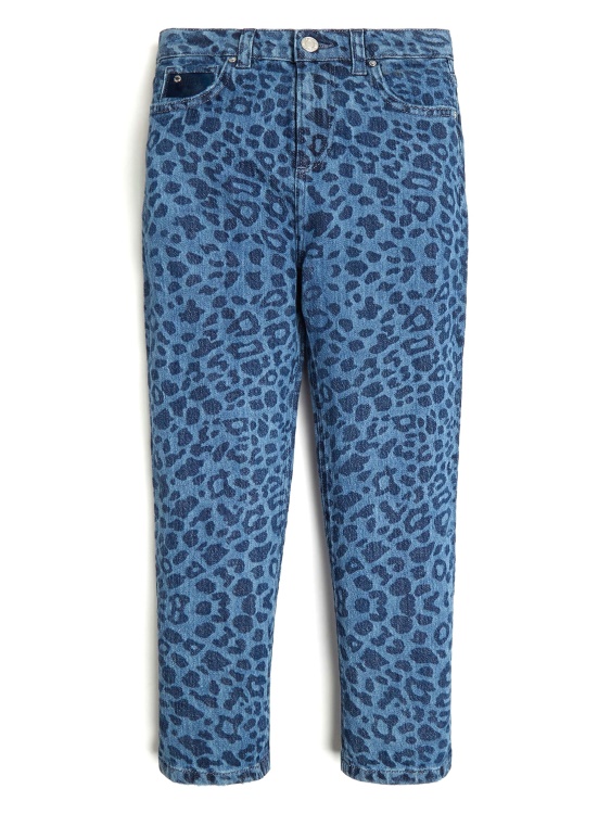 дънки Guess Leo Jade Minime Leopard Mom (7-14)