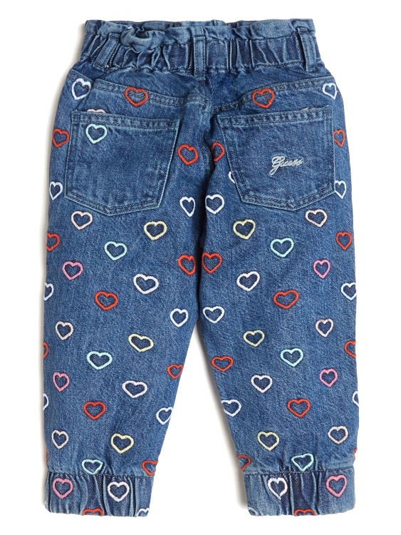 многоцветни бродирани панталони Wa Guess Denim Paperbag (2-7)