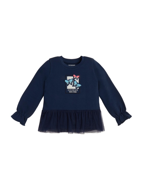 Secret Blue Guess горна пеперуда с дълъг ръкав (3m-7)