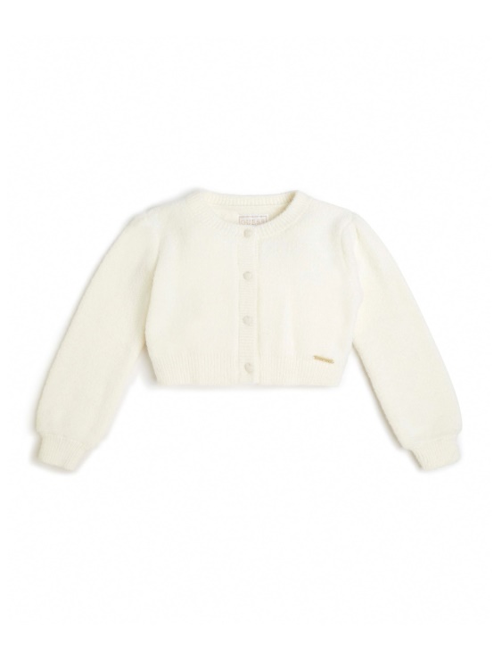 Guess Sol бяла жилетка с косми (3m-7)