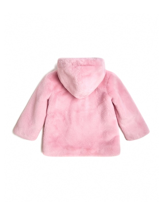 Guess якета от изкуствена кожа с качулка от роза (3m-7)