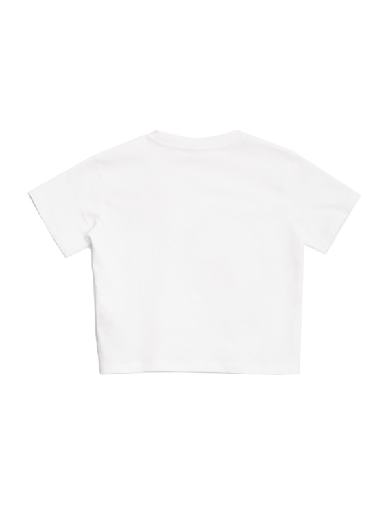 активна тениска с лого Brushstroke (8-14) Guess Allover Brushed Pop White