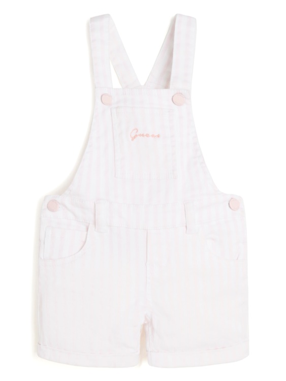Guess раирани дънкови панталони (2-7) Wht/розово малко райе