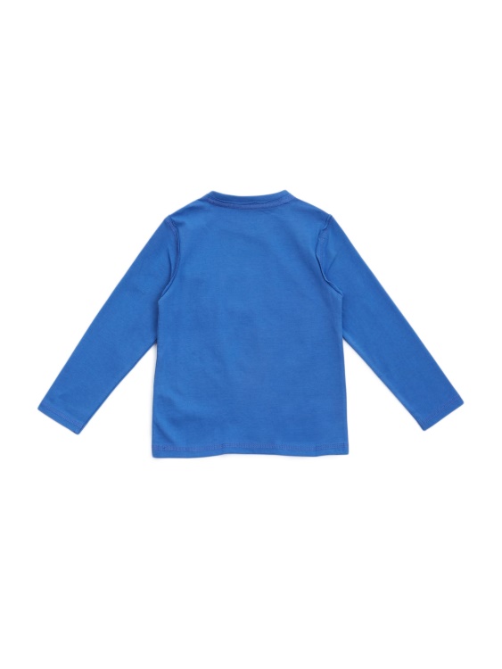 Тениска с дълга ръкав с лого (2-7) Olimpo Blue Guess
